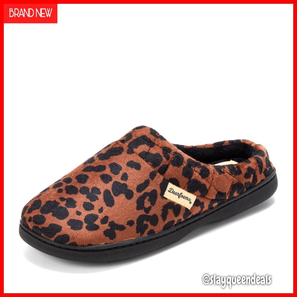 Memory Foam Indoor Outdoor Slippers Wide Widths Quilted Cuff Clog